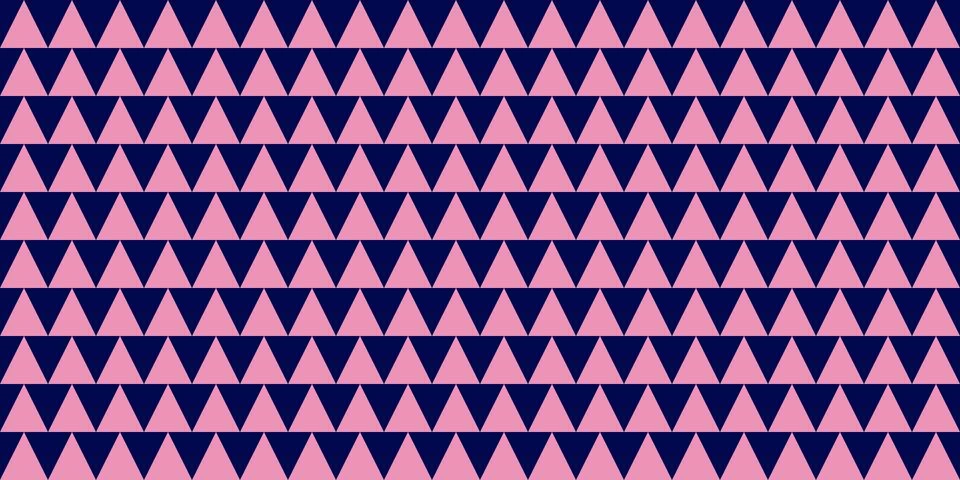 Geometric seamless pattern with triangles, pink and violet colors, vector Illustrazione stock
