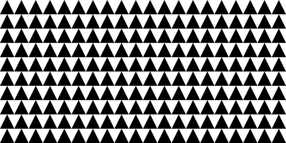 Geometric seamless pattern with triangles, white and black colors, vector 스톡 일러스트
