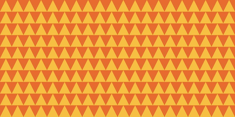 Geometric seamless pattern with triangles, yellow and orange colors, vector イラスト素材