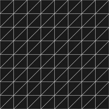Geometric seamless pattern with triangular cells in black and white 스톡 일러스트