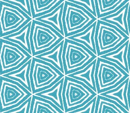 Geometric seamless pattern.  Turquoise Stock Illustration