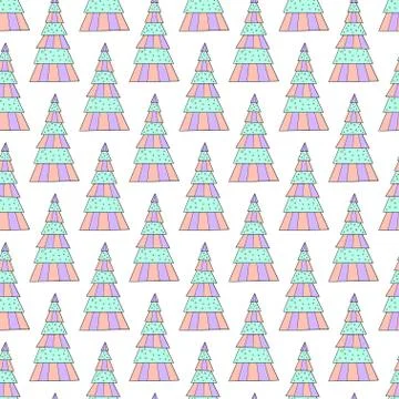 Geometric seamless pattern. Vector background in pastel colors. Modern triang Stockillustratie