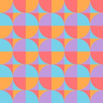 Geometric seamless pattern vector illustration for wrapping wallpaper backdro Stock Illustration