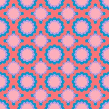 Geometric seamless pattern vector illustration for wrapping wallpaper backdro Illustrazione stock