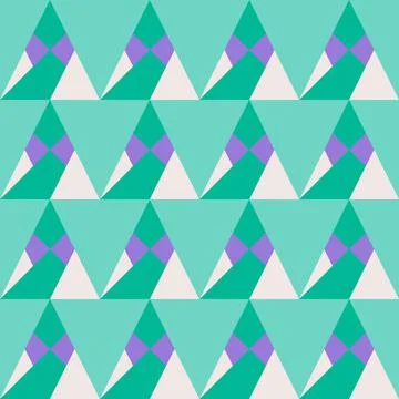 Geometric seamless pattern vector illustration for wrapping wallpaper backdro Illustrazione stock