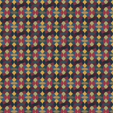 Geometric seamless pattern with wavy diagonal stripes in shades of blue/pink. Stock Illustration