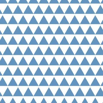 Geometric seamless pattern white blue gray triangle background, simple eps ve Stock Illustration