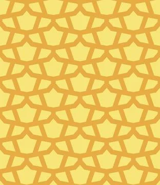 Geometric seamless pattern. Yellow scales texture. Vector Stock Illustration
