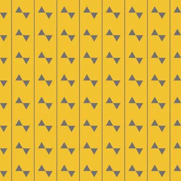 Geometric seamless pattern yellow triangle background, simple eps vector illu Stock Illustration