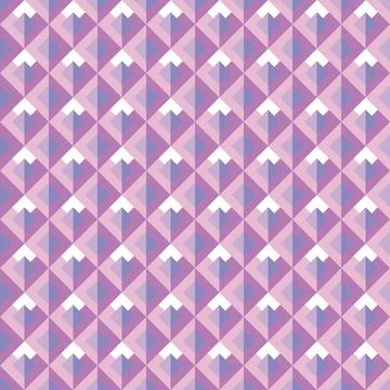 Geometric seamless repeat pattern, purple vector background. Stock Illustration
