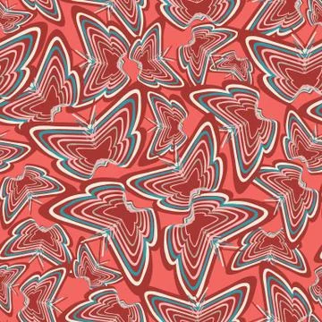 Geometric seamless repeat pattern. Vector illustration. Stock Illustration