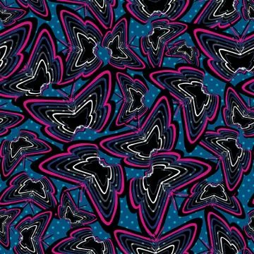 Geometric seamless repeat pattern. Vector illustration. Stock Illustration