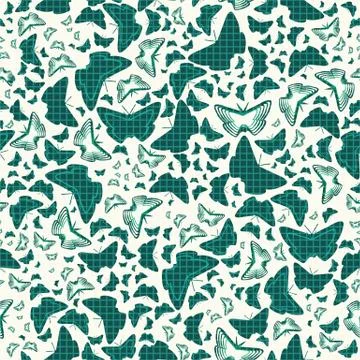 Geometric seamless repeat pattern. Vector illustration. Stock Illustration