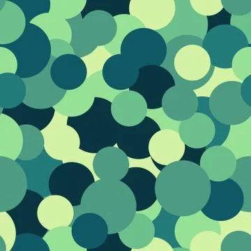 Geometric seamless repeating pattern of circles Stock Illustration
