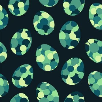 Geometric seamless repeating pattern of circles Stock Illustration