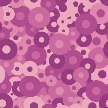 Geometric seamless repeating pattern of circles Stock Illustration