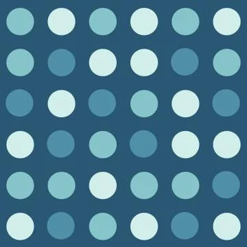 Geometric seamless repeating pattern of circles 库存插图