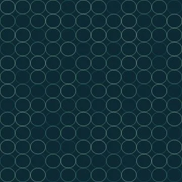 Geometric seamless repeating pattern of circles Stock Illustration