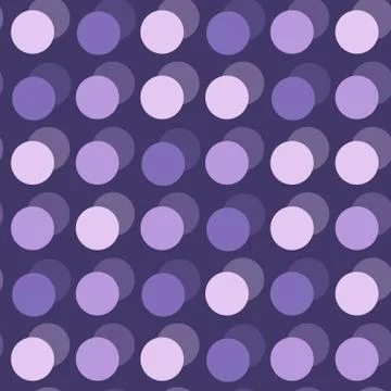 Geometric seamless repeating pattern of circles Stock Illustration