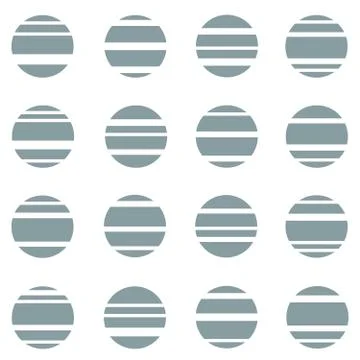 Geometric seamless repeating pattern of circles Stock Illustration