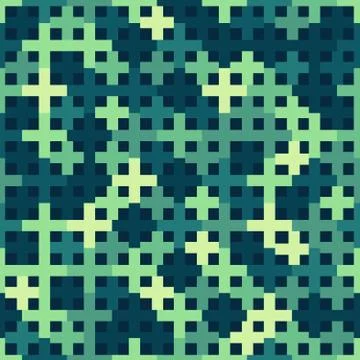 Geometric seamless repeating pattern of crosses Stock Illustration