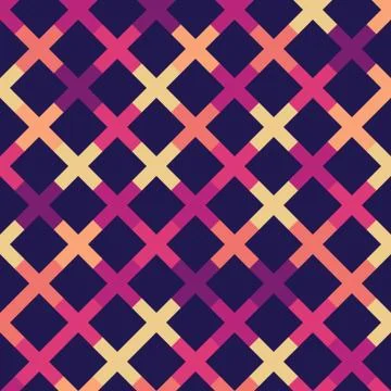 Geometric seamless repeating pattern of crosses Stock Illustration