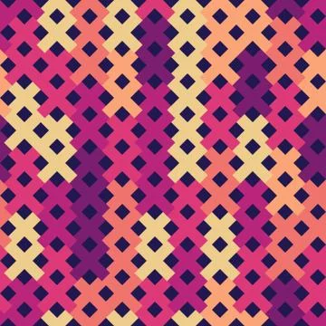 Geometric seamless repeating pattern of crosses Stock Illustration