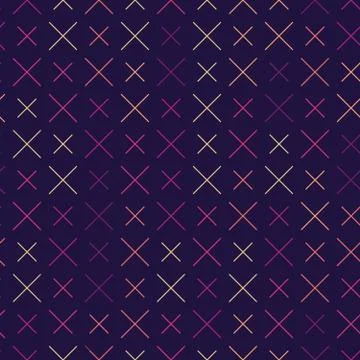 Geometric seamless repeating pattern of crosses Stock Illustration