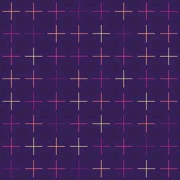 Geometric seamless repeating pattern of crosses Stock Illustration