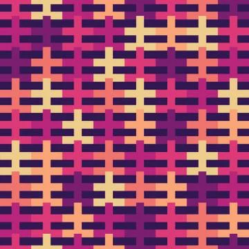 Geometric seamless repeating pattern of grid Stock Illustration