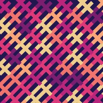 Geometric seamless repeating pattern of grid Stock Illustration