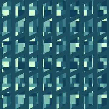 Geometric seamless repeating pattern of rectangles Stock Illustration