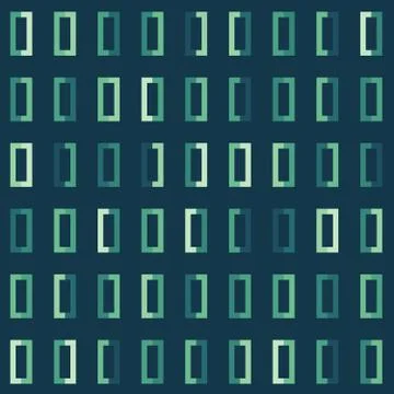 Geometric seamless repeating pattern of rectangles Stock Illustration