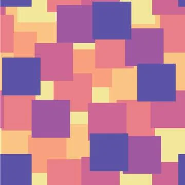 Geometric seamless repeating pattern of squaers 库存插图