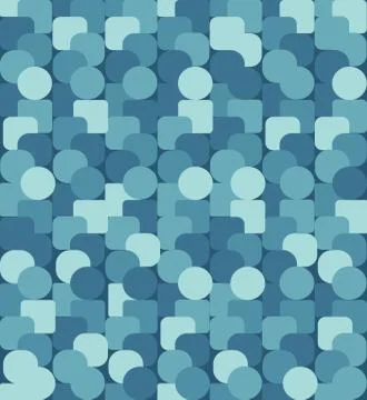 Geometric seamless repeating pattern of squaers and circles 스톡 일러스트