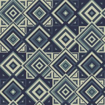 Geometric seamless repeating pattern of squaers Stock Illustration