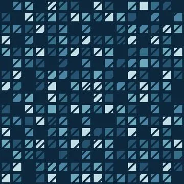 Geometric seamless repeating pattern of squaers Stock Illustration
