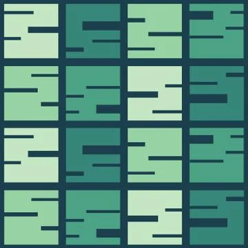 Geometric seamless repeating pattern of squaers Stock Illustration