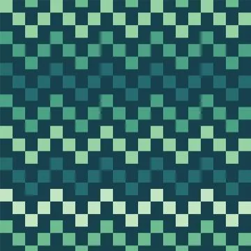 Geometric seamless repeating pattern of squares イラスト素材