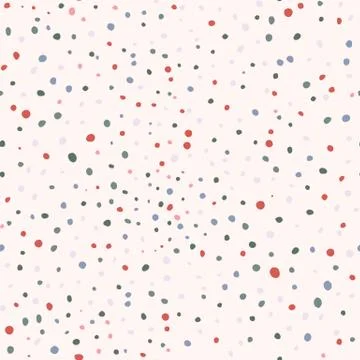 Geometric seamless simple pattern with colorful dots. Creative backdrop with  Illustrazione stock