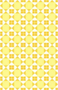 Geometric seamless square pattern with light yellow color Stock Illustration