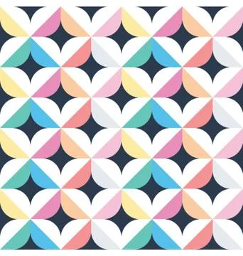 Geometric Seamless Squares Background Stock Illustration