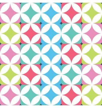 Geometric Seamless Squares Background Stock Illustration