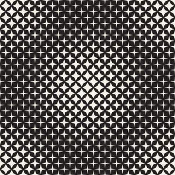 Geometric Seamless Star Shapes Pattern. Halftone Gradient Effect. Stylish V.. Stock Illustration