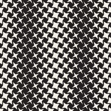 Geometric Seamless Star Shapes Pattern. Halftone Gradient Effect. Stylish V.. Stock Illustration