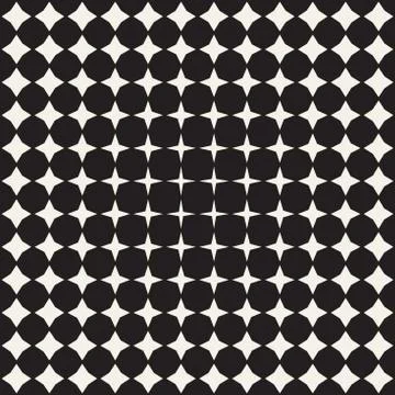 Geometric Seamless Star Shapes Pattern. Halftone Gradient Effect. Stylish V.. Stock Illustration