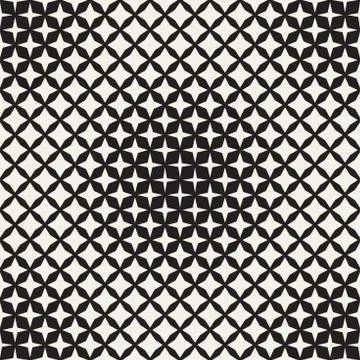 Geometric Seamless Star Shapes Pattern. Halftone Gradient Effect. Stylish V.. Stock Illustration