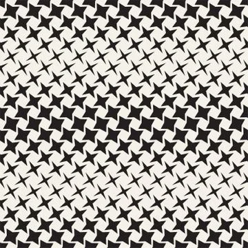 Geometric Seamless Star Shapes Pattern. Halftone Gradient Effect. Stylish V.. Stock Illustration