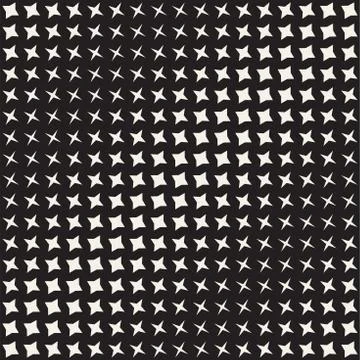 Geometric Seamless Star Shapes Pattern. Halftone Gradient Effect. Stylish Vector 스톡 일러스트