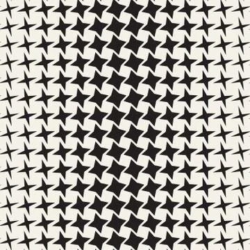 Geometric Seamless Star Shapes Pattern. Halftone Gradient Effect. Stylish Vector Stockillustratie